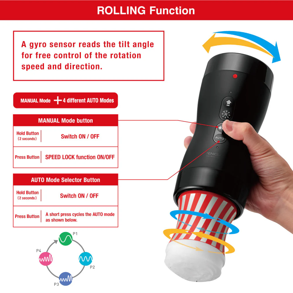 Tenga VACUUM GYRO ROLLER SET - 2