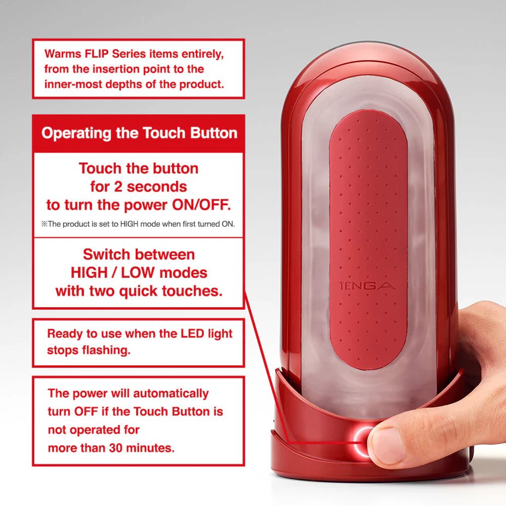 Tenga Flip Zero Red + Flip Warmer - 1